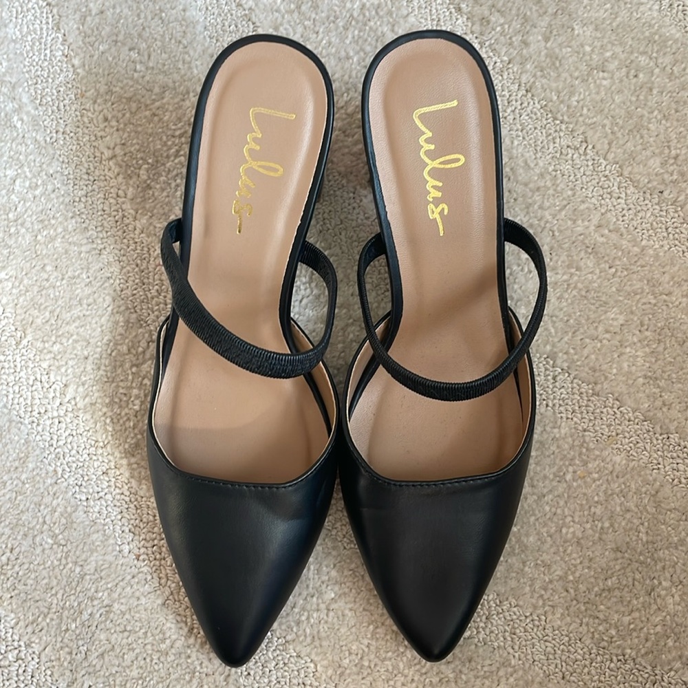Lulus slip on heels size 8